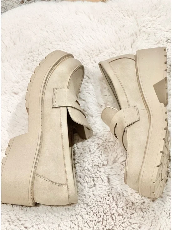 Madden Girl Beige Loafer 9 - Picture 9 of 14